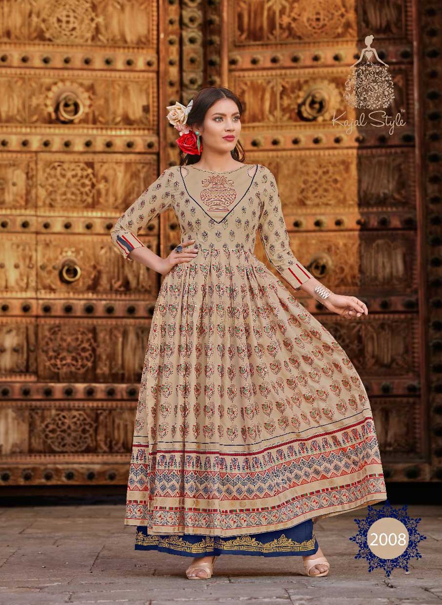 Fashion Colorbar Vol-2 Kajal Style Print Embroidery Kurtis Fashion Colorbar Vol-2 Kajal Style Print Embroidery Kurtis
